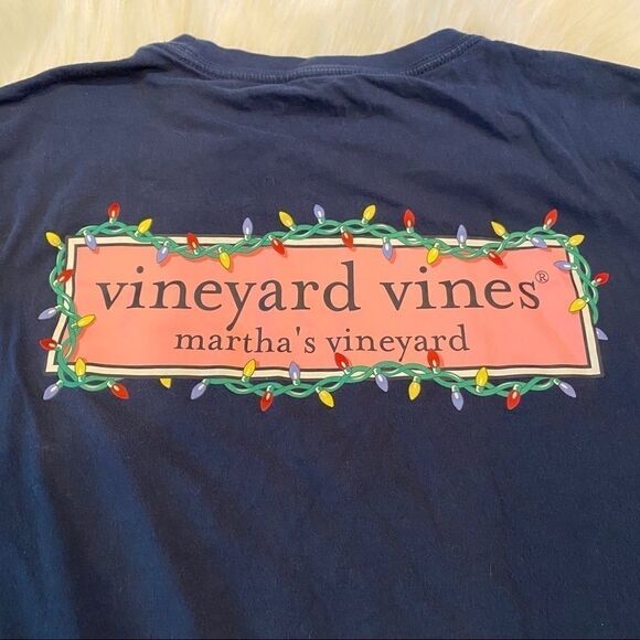 Vineyard Vines Christmas Light Bulb Holiday Tee - Picture 1 of 6
